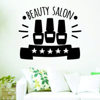 Dabbledown Beauty Salon V201 Logo Wall Decal Sticker Wall Decal Sticker Vinyl Graphic