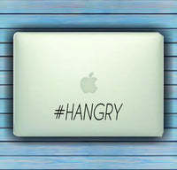 Dabbledown Decals Hashtag Hangry Small Laptop Version Car Window Windshield Banner Lettering Decal Sticker Decals Stickers Girl JDM Drift