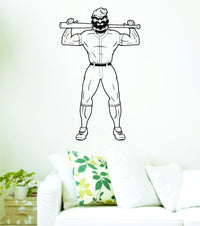 Dabbledown Decals Baseball Player Lumberjack Lumberjacks Version 530 Mascot Team College High School Decal Sticker Wall Boy Girl Teen Child Baseball36SM3bw