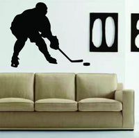 Ice Hockey Player Version 3 Decal Sticker Wall Mural Art Graphic Sports Teen Kid Nursery