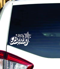Dabbledown 90's Baby Car Truck Window Windshield Lettering Quote Decal Sticker Decals Stickers JDM Automobile