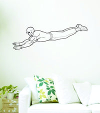 Dabbledown Decals Baseball Player Running Diving Version 509 Mascot Team College High School Decal Sticker Wall Boy Girl Teen Child Baseball11SM3bw