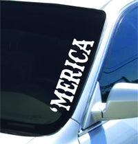 Merica Version DD103 Car Truck Window Windshield Lettering Decal Sticker Decals Stickers Drift Dub Lowered JDM Fresh Detailed Stance Fitment 4x4