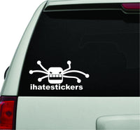 Dabbledown I Hate Stickers Car Window Laptop Windshield Banner Lettering Decal Sticker Decals Stickers Girl JDM Drift sec 1
