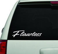 Dabbledown Decals Flawless Small Version Car Window Windshield Lettering Decal Sticker Decals Stickers Girl JDM Drift