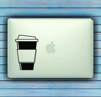 Dabbledown Decals Coffee Cup Design Small Laptop Version Car Window Windshield Banner Lettering Decal Sticker Decals Stickers Girl JDM Drift