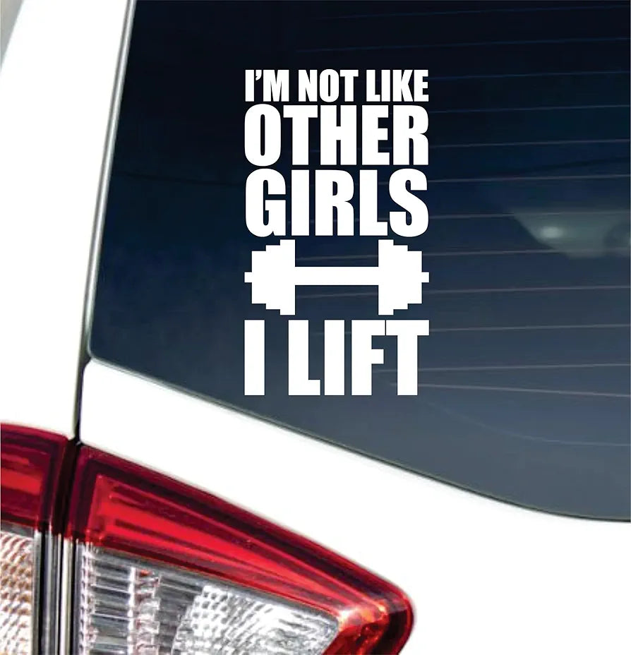 Dabbledown I'm Not Like Other Girls I Lift 4x6 Car Truck Window Windshield Lettering Quote Decal Sticker Decals Stickers JDM Automobile 