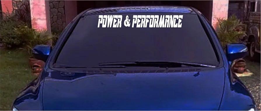 Power and Performance Car Window Lettering Decal Sticker Decals Stickers