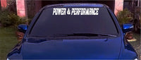 Power and Performance Car Window Lettering Decal Sticker Decals Stickers