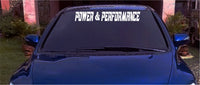 Power and Performance Car Window Lettering Decal Sticker Decals Stickers