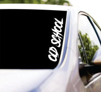 Dabbledown Old School D101 Car Truck Window Windshield Lettering Decal Sticker Decals Stickers JDM Automobile 