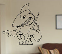 Pool Shark Vinyl Wall Decal Sticker Art Sports Stickers Art Sports