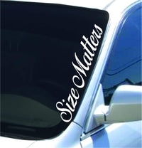Dabbledown Size Matters DD101 Lowrider Car Truck Window Windshield Lettering Decal Sticker Decals Stickers Drift Dub Lowered JDM Fresh Detailed Stance Fitment 4x4