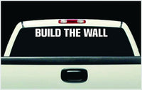 Dabbledown Decals Build The Wall Large Version Car Window Windshield Banner Lettering Decal Sticker Decals Stickers Girl JDM Drift