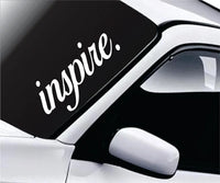Dabbledown Inspire dd101 Car Truck Window Windshield Lettering Quote Decal Sticker Decals Stickers JDM Automobile 