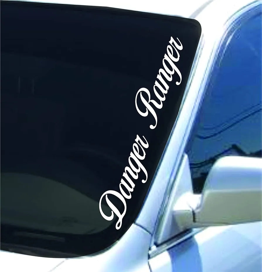 Danger Ranger Version DD101 Lowrider Car Truck Window Windshield Lettering Decal Sticker Decals Stickers Drift Dub Lowered JDM Fresh Detailed Stance Fitment 4x4