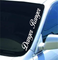 Danger Ranger Version DD101 Lowrider Car Truck Window Windshield Lettering Decal Sticker Decals Stickers Drift Dub Lowered JDM Fresh Detailed Stance Fitment 4x4