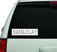 Dabbledown Decals Namaslay White Version Car Window Windshield Lettering Decal Sticker Decals Stickers Girl JDM Drift