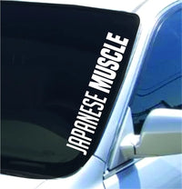 Dabbledown Japanese Muscle Lowrider Car Truck Window Windshield Lettering Decal Sticker Decals Stickers Drift Dub Lowered JDM Fresh Detailed Stance Fitment 4x4