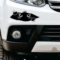 Black Cat Bumper Sticker Funny Peeking Cat Car Decal for Bumper Car Trucks Motorcycle Laptop Decor