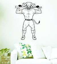Dabbledown Decals Baseball Player Ram Rams Version 521 Mascot Team College High School Decal Sticker Wall Boy Girl Teen Child Baseball32SM3bw