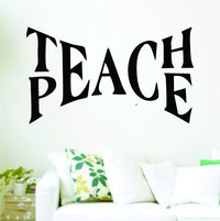 Dabbledown Decals Teach Peace Version 101 Inspirational Quote Decal Sticker Wall Boy Girl Teen Child