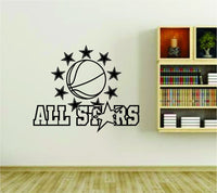 Dabbledown Basketball Allstars Team Allstar Sports Vinyl Wall Decal Sticker Car Window Truck Decals Stickers CHAMPLOGO4 23x28