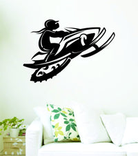 Dabbledown Decals Snowmobile Snow Equipment Version 204 Decal Sticker Wall boy Girl Teen Child snowmobile02OCC4BW