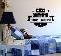 Master Video Gamer Controllers Version 101 Decal Sticker Wall Boy Girl Teen Child Sport Fight