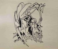 Dabbledown Decals Skull Version 129 Bones Grim Reaper Wall Vinyl Decal Sticker Art Graphic Sticker Skulls Wall Vinyl Decal Sticker Art Graphic Sticker Sugar Skull Sugarskull
