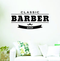 Dabbledown Barber Shop V209 Logo Wall Decal Sticker Wall Decal Sticker Vinyl Graphic