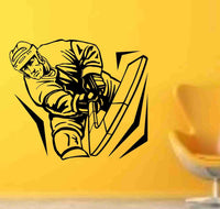 Hockey Version 122 Ice Hockey Player Wall Vinyl Wall Decal Sticker Art Sports Kid Children Ball Nursery Boy Teen Sticker Wall Mural Art Graphic Sports Teen Kid Nursery