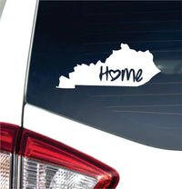 Dabbledown Kentucky State Outline Home Car Truck Window Windshield Lettering Quote Decal Sticker Decals Stickers JDM Automobile 