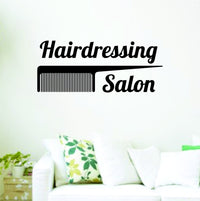 Dabbledown Hairdressing Salon VOG Logo Wall Decal Sticker Wall Decal Sticker Vinyl Graphic