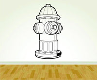Dabbledown Fire Hydrant Fireman Firefighter Vinyl Decal Sticker Wall Boy Girl FireHydrant01OCC4 15x28