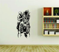Dabbledown Horse with Jockey Racing Derby Vinyl Wall Decal Sticker Car Window Truck Decals Stickers Derby 14x28