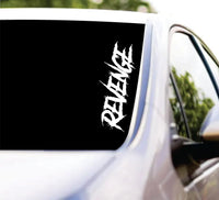 Dabbledown Revenge DD101 Car Truck Window Windshield Lettering Decal Sticker Decals Stickers JDM Automobile 