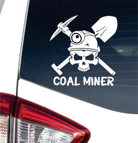 Dabbledown Coal Miner Car Truck Window Windshield Lettering Quote Decal Sticker Decals Stickers JDM Automobile 