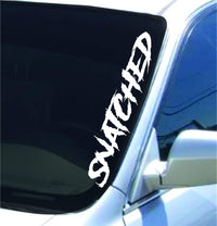 Dabbledown Snatched Version DD102 Lowrider Car Truck Window Windshield Lettering Decal Sticker Decals Stickers Drift Dub Lowered JDM Fresh Detailed Stance Fitment 4x4