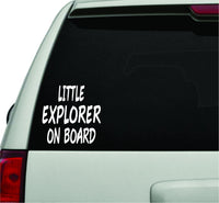 Dabbledown Decals Little Explorer On Board Car Window Windshield Lettering Decal Sticker Decals Stickers