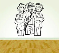 Mafia Gangster Gangsters Mafiosa Version 102 Vinyl Decal Sticker Wall Boy Girl ES5Gangsters02 24 1/2x28