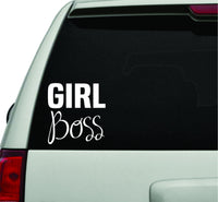 Girl Boss White Version Car Truck Window Windshield Lettering Decal Sticker