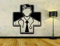 Medical Male Doctor Dr Business Logo Vinyl Decal Sticker Wall Boy Girl Doctor01OCC4 27x28