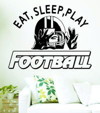 Dabbledown Decals Eat Sleep Play Football Version 210 Decal Sticker Wall Boy Girl Teen Child