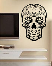 Dabbledown Decals Sugarskull Version 10 Wall Vinyl Decal Sticker Art Graphic Sticker Sugar Skull
