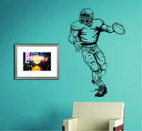 Dabbledown Football Player Version 112 Quarterback Vinyl Wall Decal Sticker Art Sports Kid Children Ball Nursery Boy Teen
