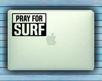Dabbledown Decals Pray for Surf Car Window Windshield Lettering Decal Sticker Decals Stickers
