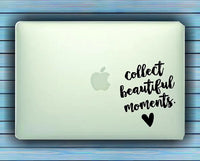Dabbledown Collect Beautiful Moments Car Window Windshield Lettering Decal Sticker Decals Stickers