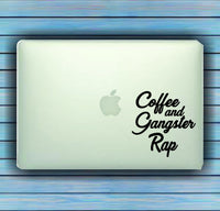 Dabbledown Decals Coffee and Gangster Rap Car Window Windshield Lettering Decal Sticker Decals Stickers Girl JDM Drift
