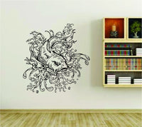 Koi Fish Asian Version 121 Design Vinyl Wall Decal Sticker Car Window Truck Decals Stickers ESkoi01BW 27x28